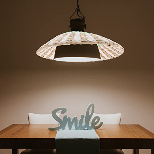 Osaladi Lamp Shades Lamp Shades Lamp Shades Paper Wicker Lamp Shade Ceiling Light Cover Rustic Chandelier Light Cover E27 Base 35Cm Style 1 Without Bulb Rattan #TOP6