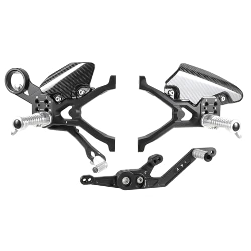 Repose-pieds pilote réglables S1000RR en carbone pour une agilité moto