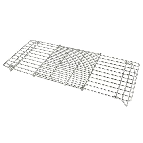 CANDANA Grill Rack for Blackstone Warming Grid Adjustable 17 22 28 36 Inch Griddle Taco Racks Upper Shelf for Weber Pit Boss Nexgrill Charbroil Tabletop Flat Top BBQ Cooking Parts Stainless Steel