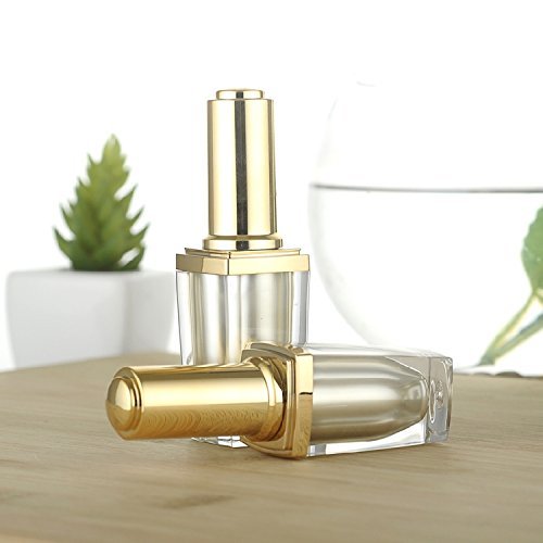 Miniatura 3 de 2 botellas de esmalte de uñas acrílicas de alta calidad, 0.3 fl oz0.34 onzas, transparente, vacío, recargable, contenedor de manicura, capa