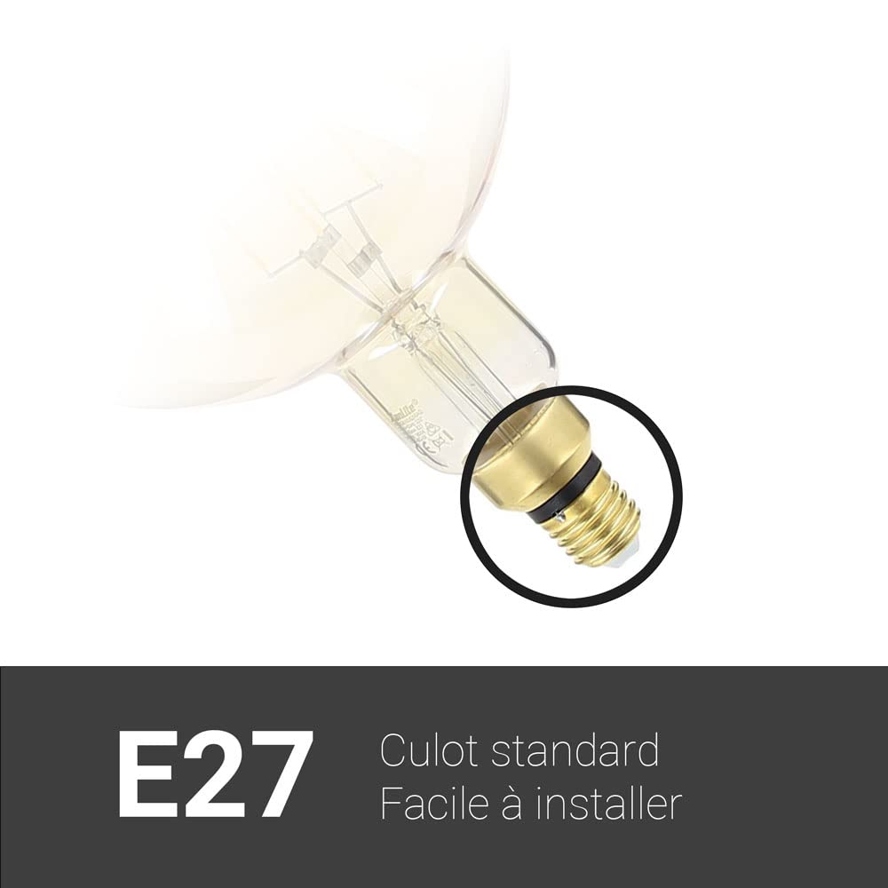 Xanlite Lampadina LED GIANT – Attacco E27 – 8 W con. (60 W eq.) – Luce bianca calda