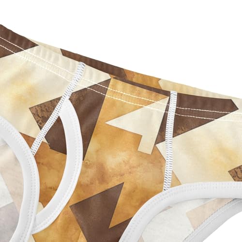 KLL Houndstooth Brown Classical Toddler Boy Soft Nighttime Underwear Breathable Children Panties4