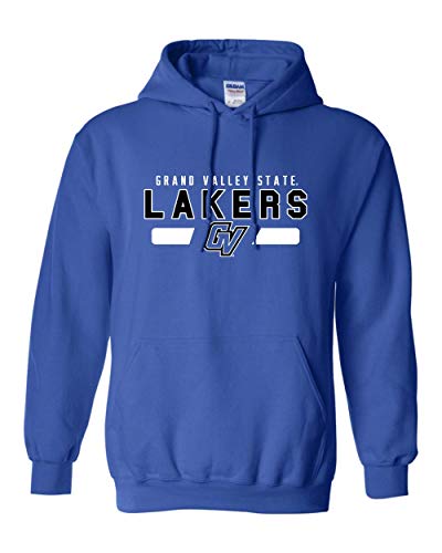 CreateMyTee | Grand Valley State Lakers GV Two Colors Hooded Sweatshirt GVSU Lakers Logo Mens/Womens Hoodie