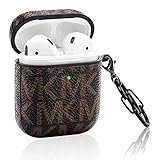AirPods Case Cover with Keychain, Luxury Full-Body Hard Shell Airpods Protective Cover Case for AirPods Wireless Charging Case, Designed for AirPods 2 & 1