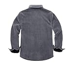 ZENTHACE Men's Warm Sherpa Lined Fleece Plaid Flannel Shirt Jacket(All Sherpa Fleece Lined)