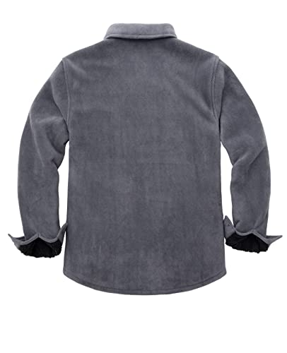 ZENTHACE Men's Warm Sherpa Lined Fleece Plaid Flannel Shirt Jacket(All Sherpa Fleece Lined)2