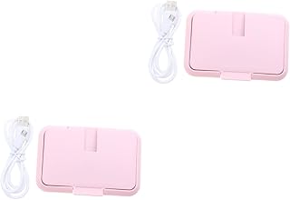 Totority 2 Pcs Wipe Warmer Baby Wipe Warmer Portable Baby Wipe Warmer Dispenser Wet Wipes Dispenser Babywipes Newborn Diaper New Born Diapers for Baby Wet Tissue Heater Baby Supplies Child