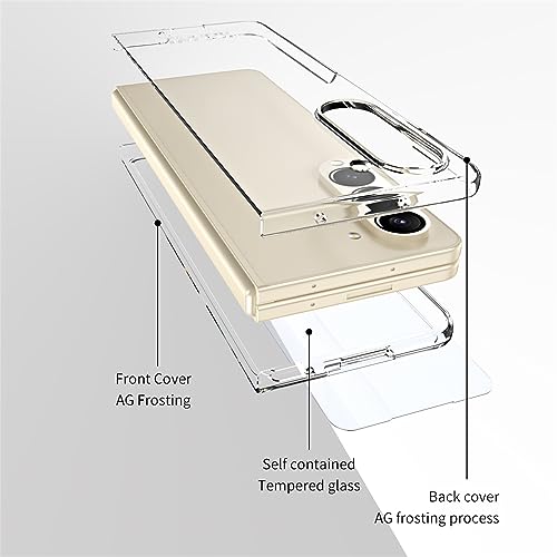 Coque Galaxy Z Fold 5 transparente idéale pour le travail et le quotidien