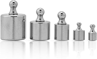 5PCS 1G 2G 5G 10G 20G Calibration Weight,Chrome Plating Precision Calibration Gram Scale Weight Test Set Kit for Digital Scale Balance