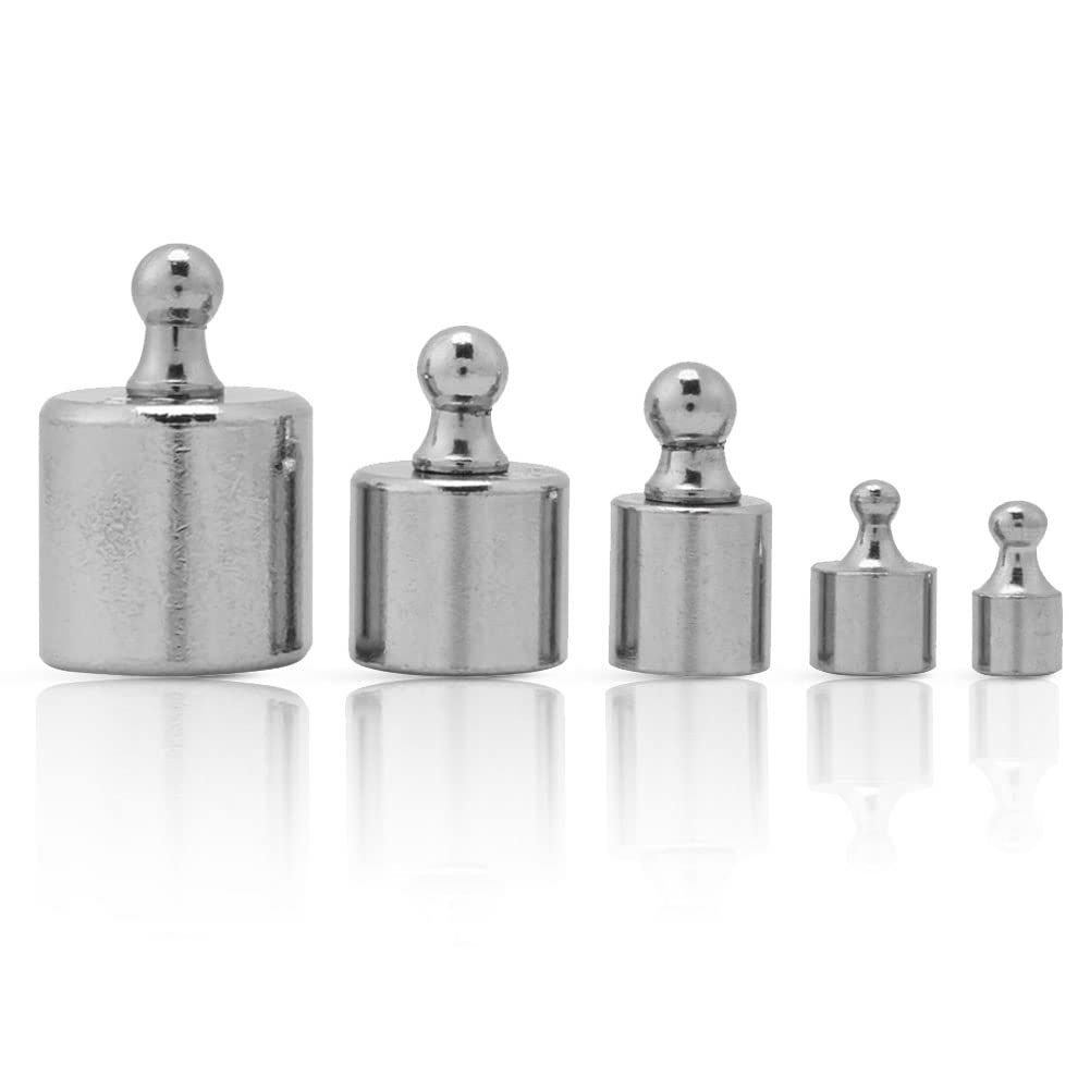 Grams Set of Calibration Weights, 5pcs Balance Scale Weights Set for