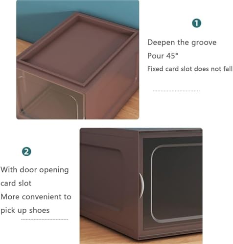 Finissez-en avec le désordre : boîte à chaussures transparente empilable pour optimiser vos placards