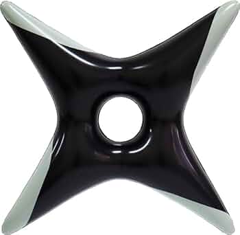 日本　手裏剣 ゴム手裏剣 ブラック 六方｜【公式】模造刀・居合刀の専門店「忍屋」