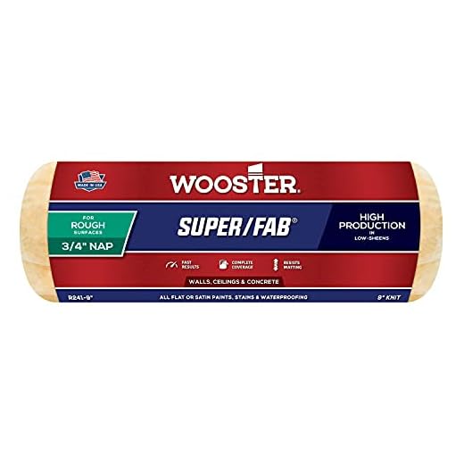 Wooster Brush R241-9 Super/Fab Roller Cover, 3/4-Inch Nap, 9-Inch