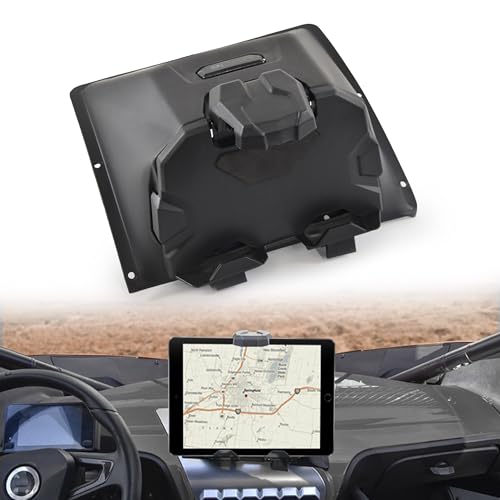 POKIAUTO Phone Table Holder for CFMOTO ZForce 950, Ipad GPS Mount with Storage Box for CFMOTO ZForce 950 HO EX 2022-2024 / Sport 2020-2022 Accessories