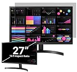 ZOEGAA 27 inch Privacy Screen for Monitor, Removable 16:9 Aspect Ratio Widescreen Monitor Screen Pri