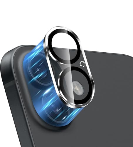 Image of Xmon Back Camera Lens Protector for iPhone 16 iPhone 16 Plus - Premium Camera Glass Protector Guard, Anti-Scratch, Ultra-Clear, Easy Installation