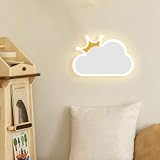 niuniaj 14W 1550LM Aplique Pared Interior con Forma de Nube