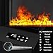 Water Vapor Fireplace with Real Water- Flame Vapour, Multiple Flame Colors and 5 Levels Flame Adjustment, Led Indoor Embedded Touchable Atomized Flame,1500mm-7colors-remotecontrol