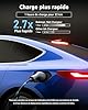 bokman Chargeur Voiture Electrique, (16A, 3.68kW, 5m) Type 2 EVSE Portable Recharge Voiture Electrique Compatible avec Model 3, Model Y, EX30, XC60, Q4, MG4, 208EV et PHEVs