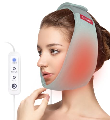 comfheat Gesicht Heizung Pad für TMJ Relief, USB beheizte Gesicht Wrap für Kiefer, Kinn, Weisheit Zähne Wiederherstellung, 3 verstellbare Wärmeeinstellungen, beheizte Gesichtsmaske für Kiefer Klicken comfheat Gesicht Heizung Pad für TMJ Relief, USB beheizte Gesicht Wrap für Kiefer, Kinn, Weisheit Zähne Wiederherstellung, 3 verstellbare Wärmeeinstellungen, beheizte Gesichtsmaske für Kiefer Klicken