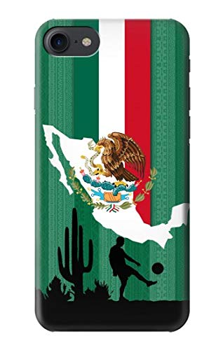 Coque foot iPhone 7 anti-rayures thème Maxico Soccer Flag