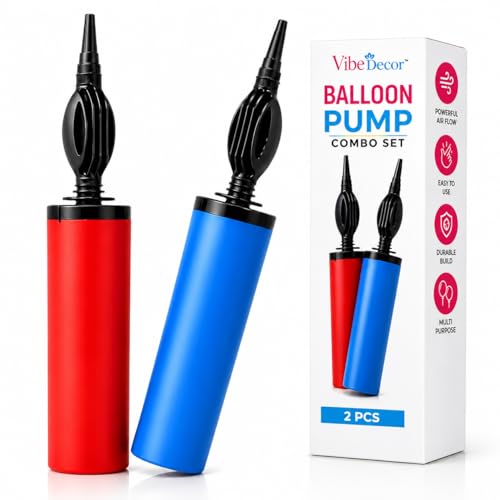 Image of Manual Balloon Pump Pack of 2 | Balloon Pump Machine Hand | Balloon Pumper | Balloon Inflator Pump for Latex Balloon, Foil | Balloon Air Pump Birthday Party & Decoration