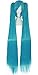 Produktbild MapofBeauty Vocaloid 2 Pferdeschwänze Gerade Lange Party Kostüm 120cm Cosplay Perücke (Cyan Blau)