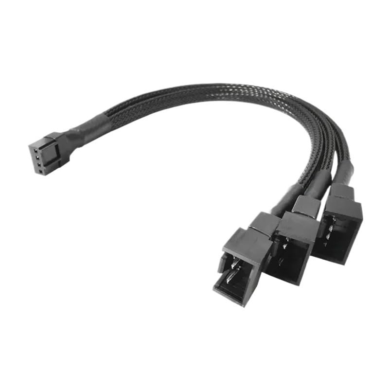 Cavo sdoppiatore a Y a 4 pin, PWM femmina a 3/4 pin, scheda madre CPU ventola PC case cavo adattatore di estensione (da 1 a 4)