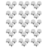 JEWEDECO 50 Pezzi di Chiodi da Neve per Scarpe in Acciaio Inox, Ramponi Antiscivolo di Ricambio per Stivali Uomo, Tacchetti di Trazione Sicuri per Camminata su Ghiaccio e Neve