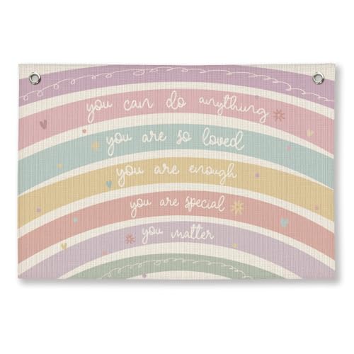 ShowDraven Toddler Girl Room Decor, Long Live Girlhood Banner, Girl Nursery Bedroom Wall Decor, 20x30 Inch 20x30 Inch