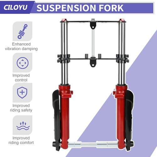 Image of Mini Bike Front Forks Suspension Kit Compatible with Coleman CT100U Baja DB30 Monster Mega Moto MMB80 MMB105 80cc 105cc Motovox MBX10 MBX11 GMB100 TrailMaster Storm 200 Minibike Parts