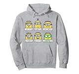Despicable Me Minions Days and Expressions Of the Week Pullover Hoodie