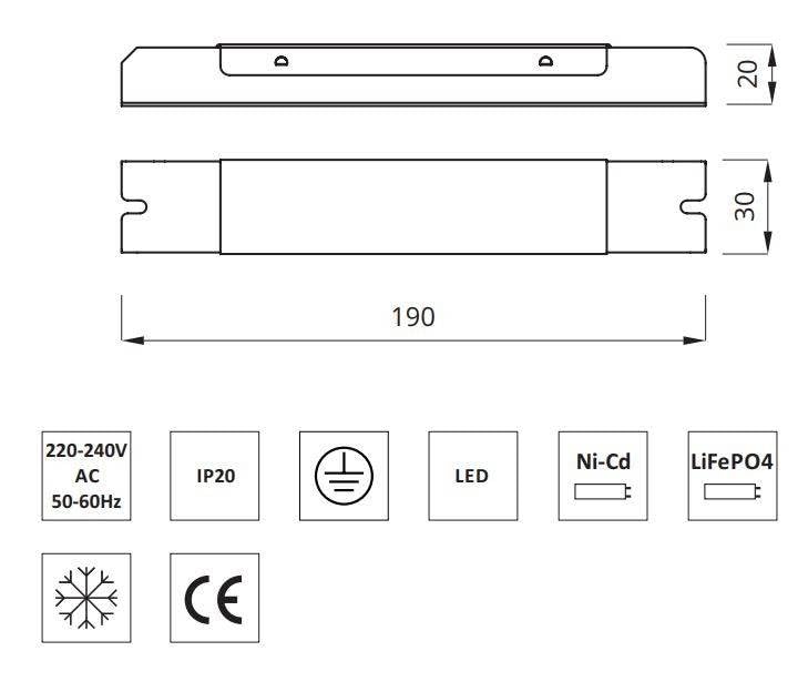 Kit di conversione luce di emergenza per LED da 4W AutoTest