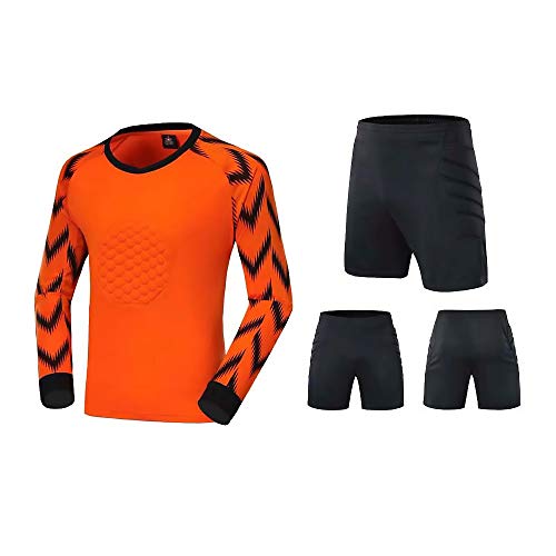 Fútbol Portero Traje de Manga Larga Pantalones Pantalones Cortos Fútbol Super League...