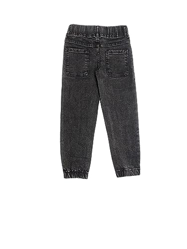 Image of KOTTY Boys Jeans - Regular to Slim Fit,Elastic Waistband,Mid Rise,Straight or Tapered Leg,Stretchable Denim