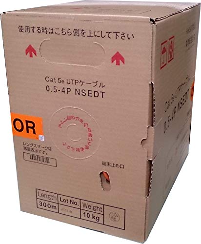 Amazon.co.jp: 日本製線 Cat5e LANケーブル（300m巻き） NSEDT