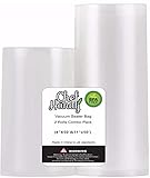CHEFHANDY Vacuum sealer rolls, Vacuum Sealer Bags for Food Saver Storage, 2 Rolls Combo Pack 11' x 50' & 8' x 50' (Total 100 Feet))