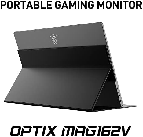 MSI Optix MAG162V Gaming IPS Monitor - 15.6 Inch, 16:9 Full HD (1920 x 1080), IPS, 60Hz, HDMI, Type-C, Frameless, Less Blue light, Portable Monitor, Black