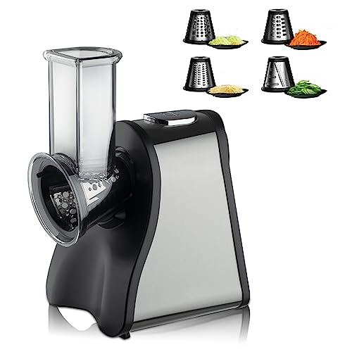 Rallador eléctrico rotativo 200W con 4 conos intercambiables miniatura 2