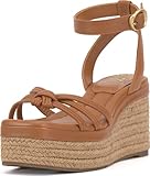Vince Camuto Women's LORESSA Wedge Sandal, Golden Walnut, 9