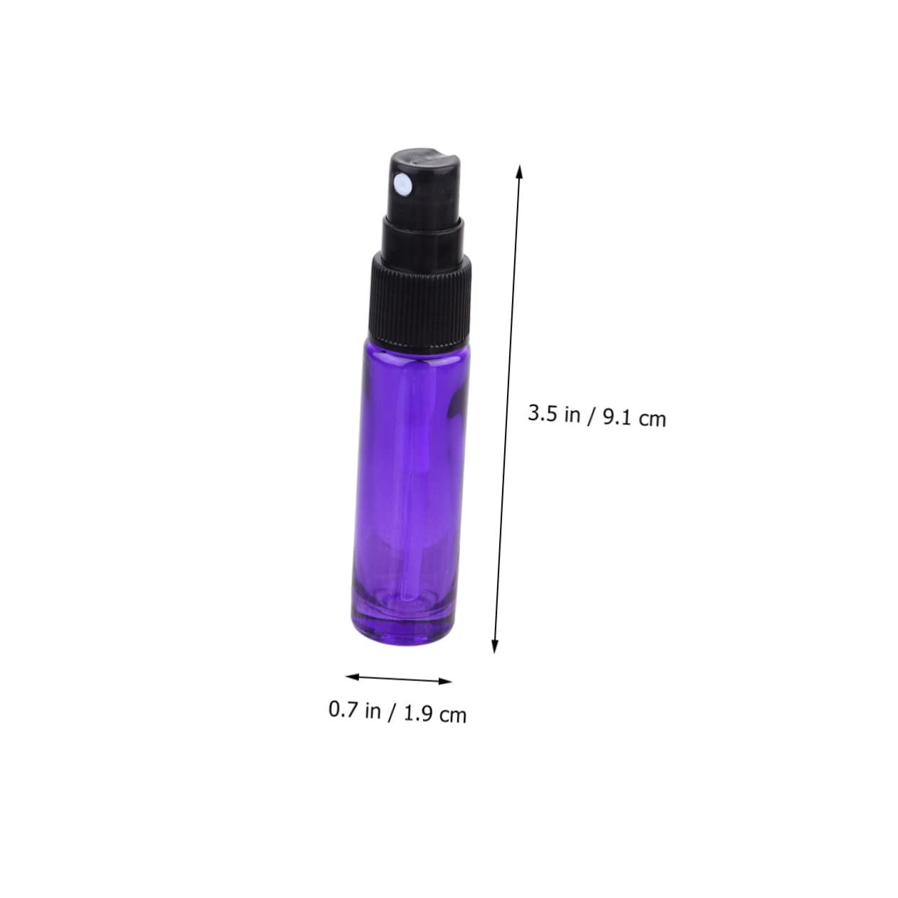 DOITOOL 20 Stück 10ml Wiederbefüllbare Parfüm Sprühflasche aus Glas Tragbar und Kompakt für Ätherische Öle und Parfums Beim Reisen oder Outdoor Einsatz