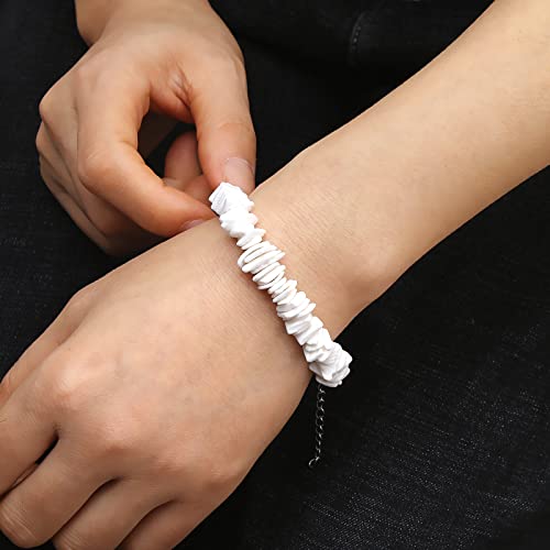 Pingyongchang Summer Beach Puka Shell Bracelets Hawaiian Bracelets Seashell Ornament Bracelets/Necklaces The Best Summer Gift for Man Woman Teenager…3