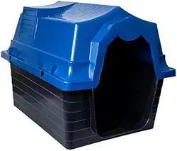 Casinha para Cachorro N6 – Resistente, Impermeável e Confortável para Cães de Porte Médio a Grande(Azul)
