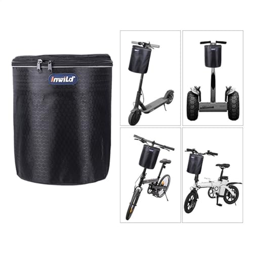 Fahrradkorb Vorne Rollerkorb E Scooter Korb Vorne, Rollerkorb Fahrrad Abnehmbare Lenkerkorb Tasche Mit Reflektierendem Gurt Für Scooter Balance Bikes