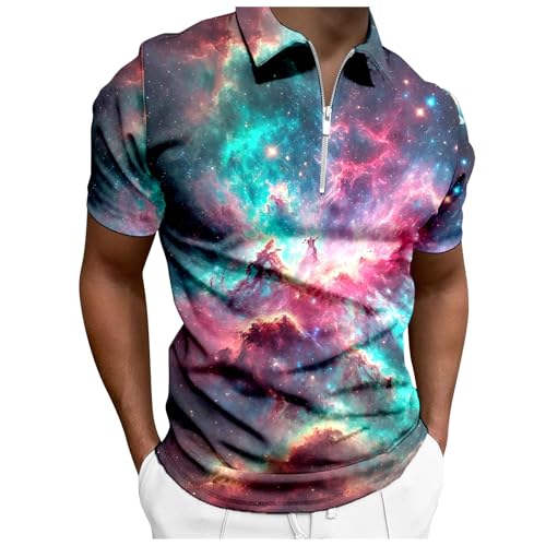 Camiseta de manga corta para hombre, estilo informal, estilo vacacional, manga corta, verde, XL