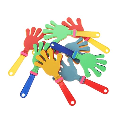 CORHAD 8 piezas Aplaudidores de Mano de Plástico para Animar Fiestas y Eventos Deportivos Juguetes de Manos para Hacer Ruido Accesorios para Cumpleaños y Celebraciones