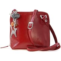 CATWALK COLLECTION - LENA - Bolso bandolera - Cuero - Rojo