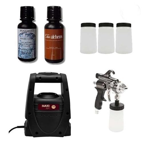 MaxiMist Spray Tan Machine, HVLP Airbrush Tanning, Sunless Spray Tan Machine for Home, Maximist Elite Lite (No Tent - Elite Lite Pro)