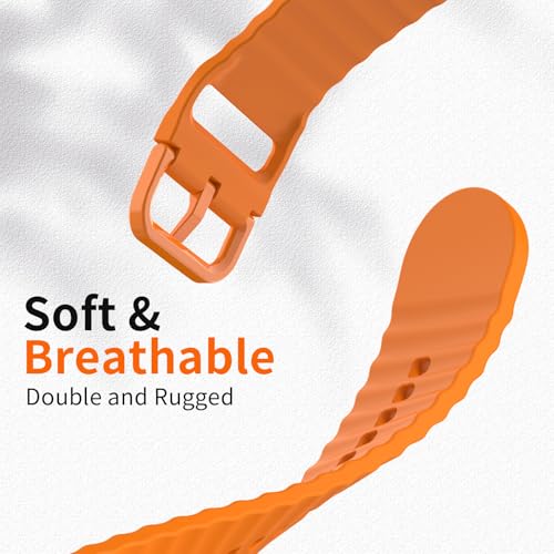 6 Pack Sport Bands Compatible with Samsung Galaxy Watch 8/8 Classic Band 40mm 44mm 46mm (2025), No Gap Soft Silicone Waterproof Strap for Galaxy Watch8 / 8 Classic Band for Men Women with Rugged Metal - image 4