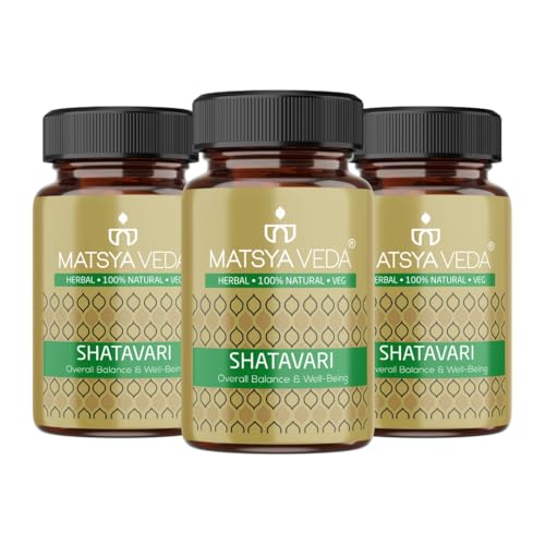 Image of Shatavari (Asparagus Racemous), Hormonal Balance and Wellness Support for Women (Pack of 3, 180)